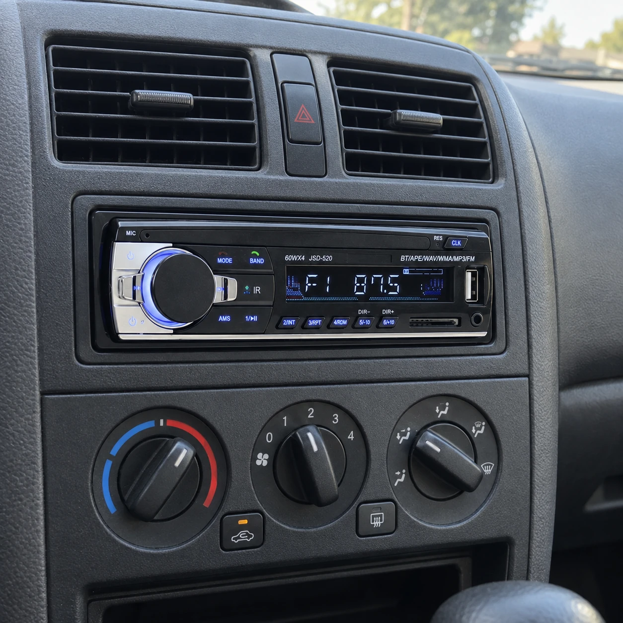 Auto radio JSD-520 – Bluetooth, USB, SD, FM