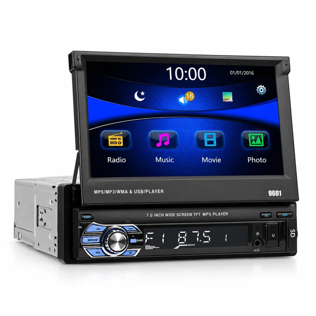 Auto radio 9601 sa ekranom na izvlačenje
