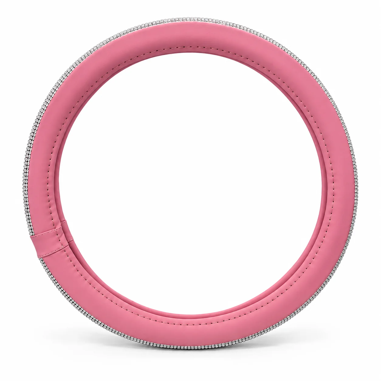Navlaka za volan sa ukrasnim kamenčićima – roze