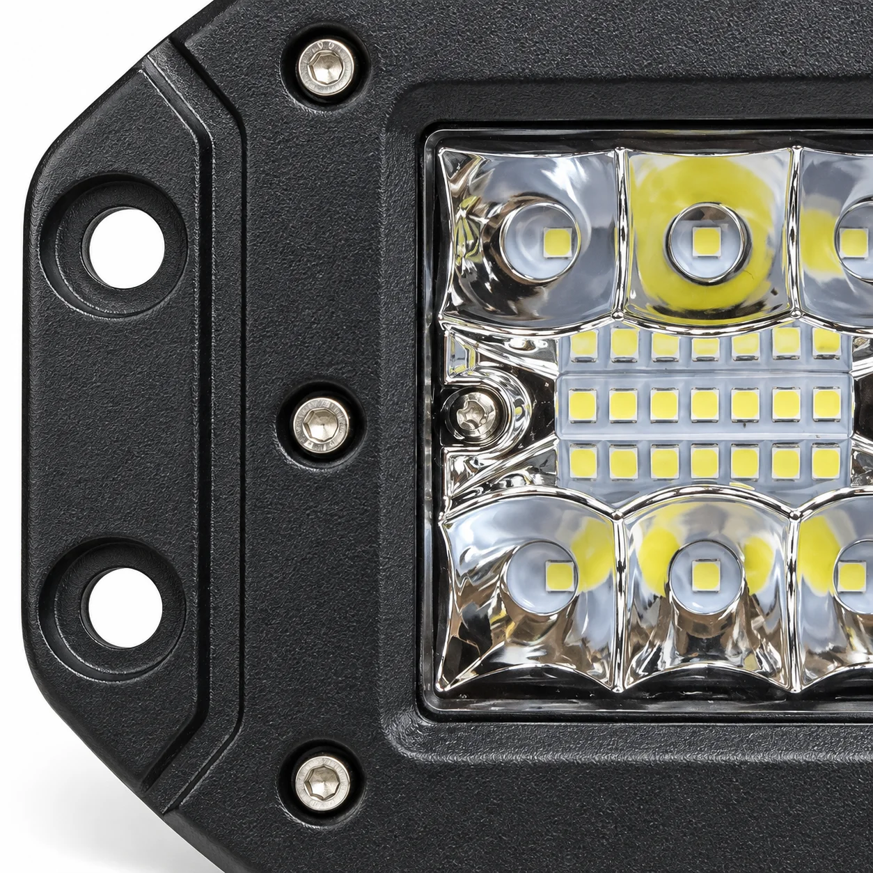 LED radni reflektor – crni sa montažnom prirubnicom