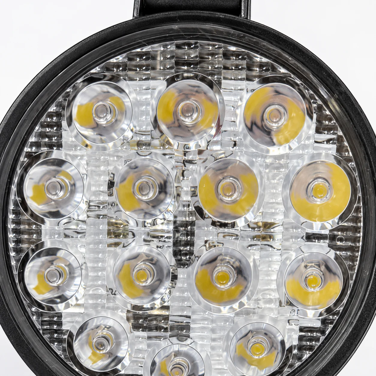 LED radni reflektor – okrugli crni sa 14 sočiva