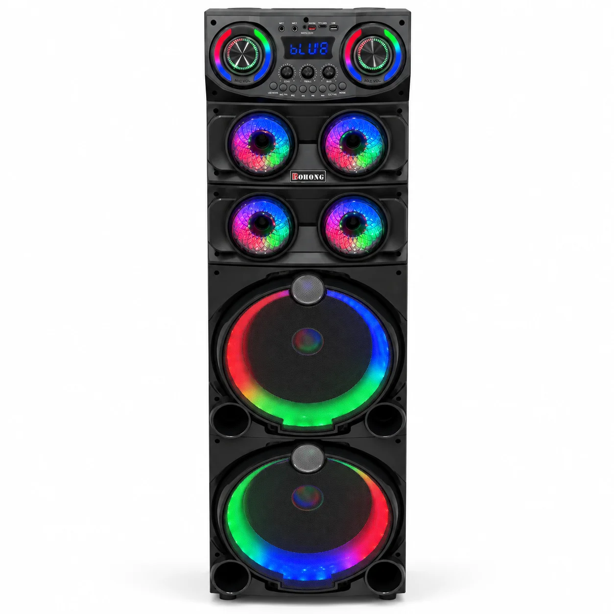 Zvučnik BOHONG 400 W, visina 1,5 m – RGB osvjetljenje