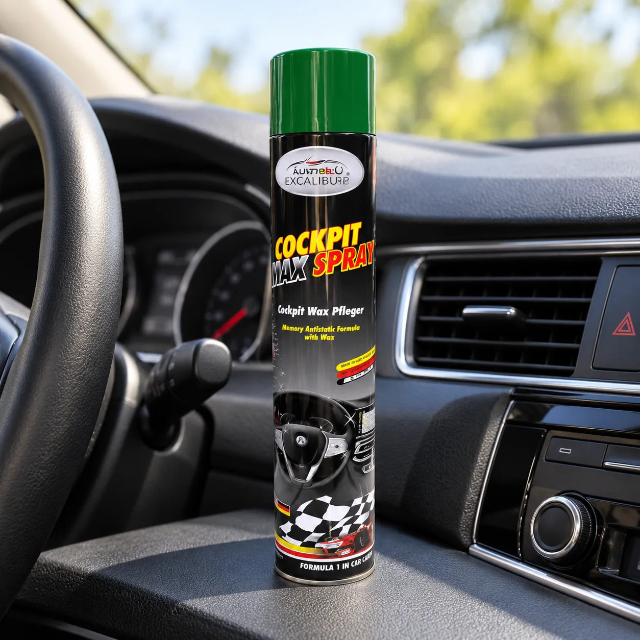 Cockpit Max Spray – sprej za kontrolnu tablu, zeleni čep