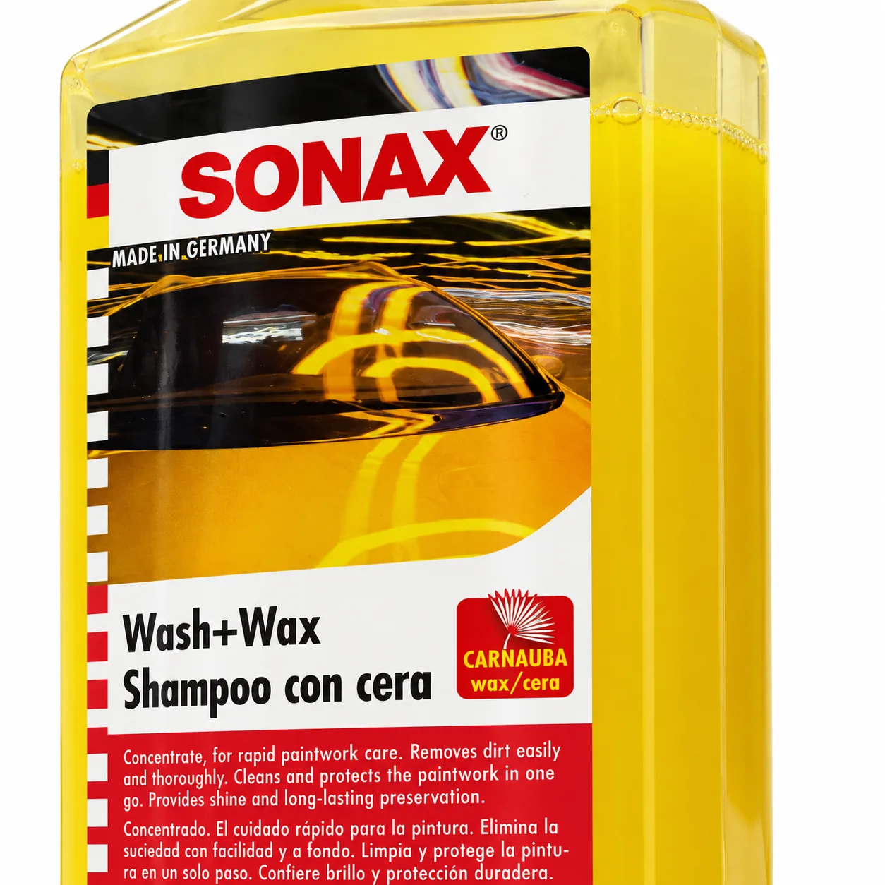 SONAX Wash+Wax – auto-šampon sa voskom