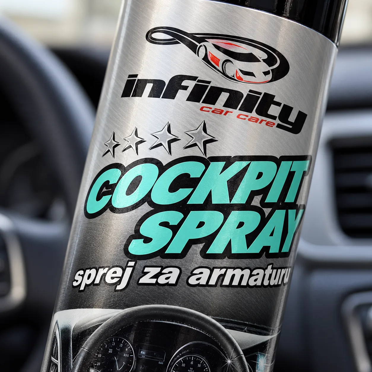 Infinity Cockpit Spray – crna limenka