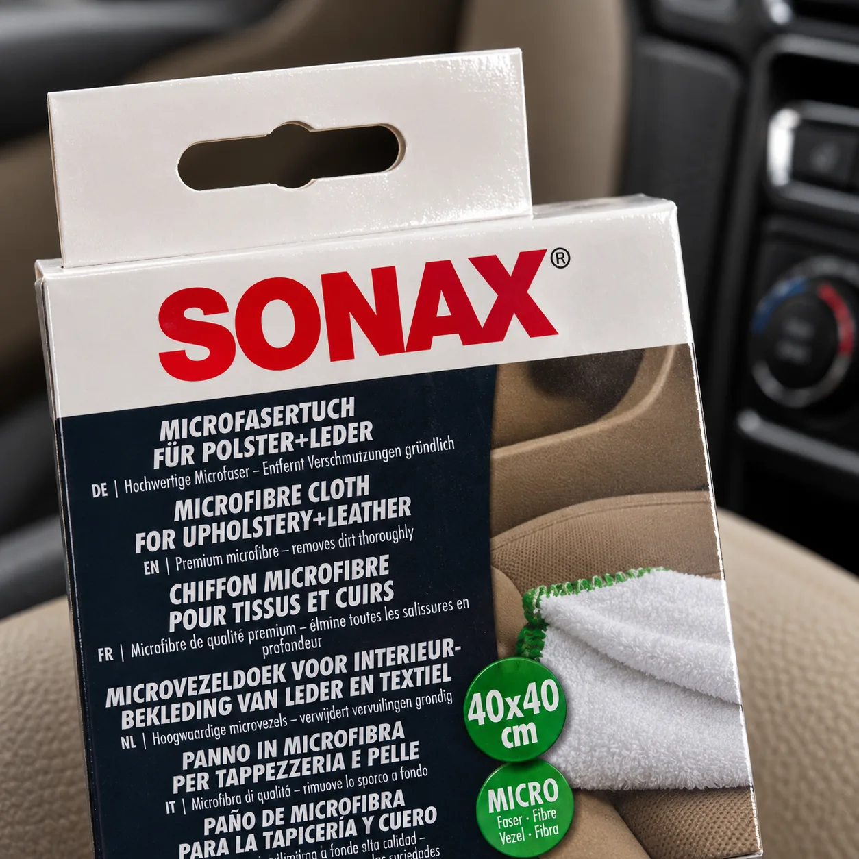 SONAX MicrofaserTuch za presvlake i kožu 40 × 40 cm