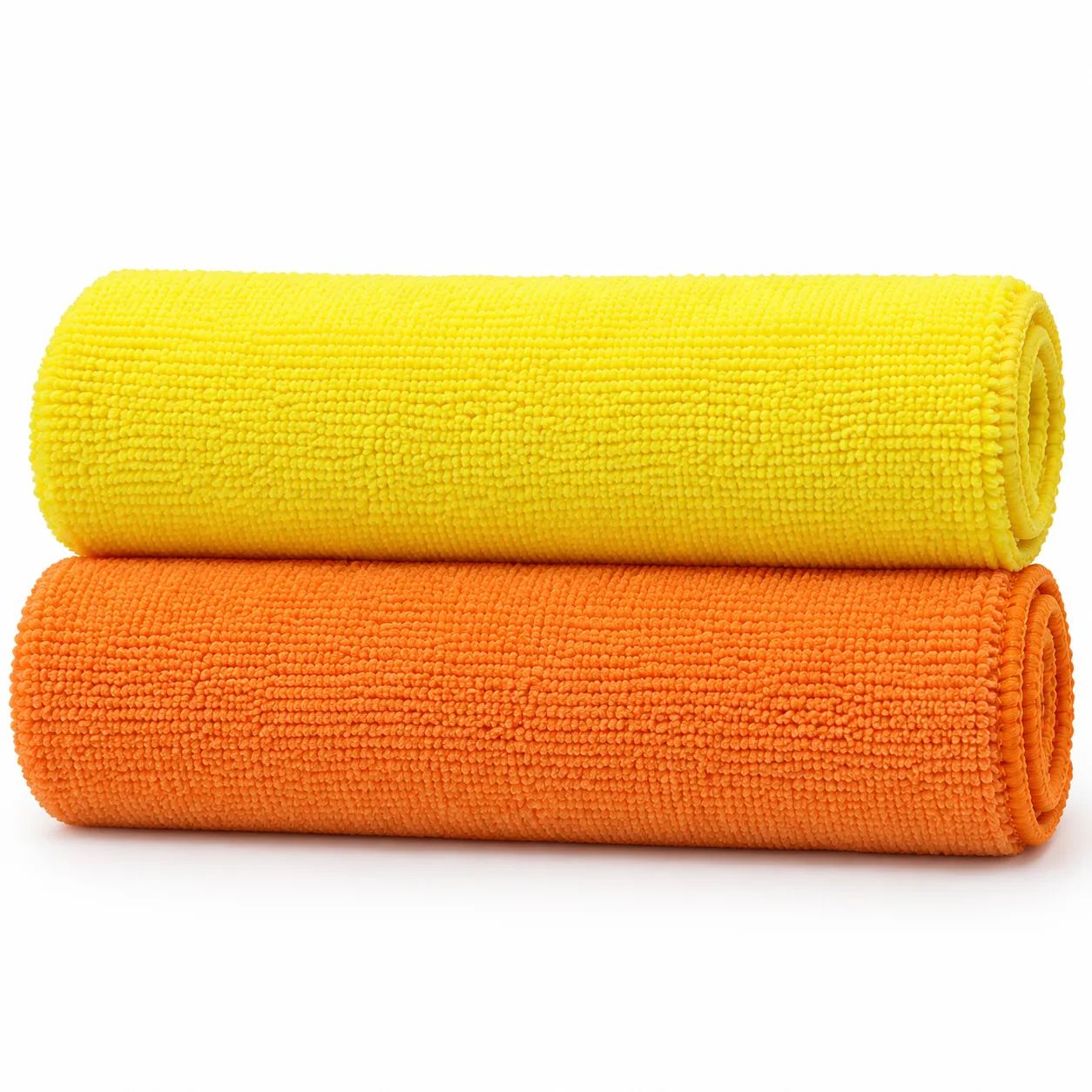 Mikrofiber krpe za auto – žuta i narandžasta, 2 komada