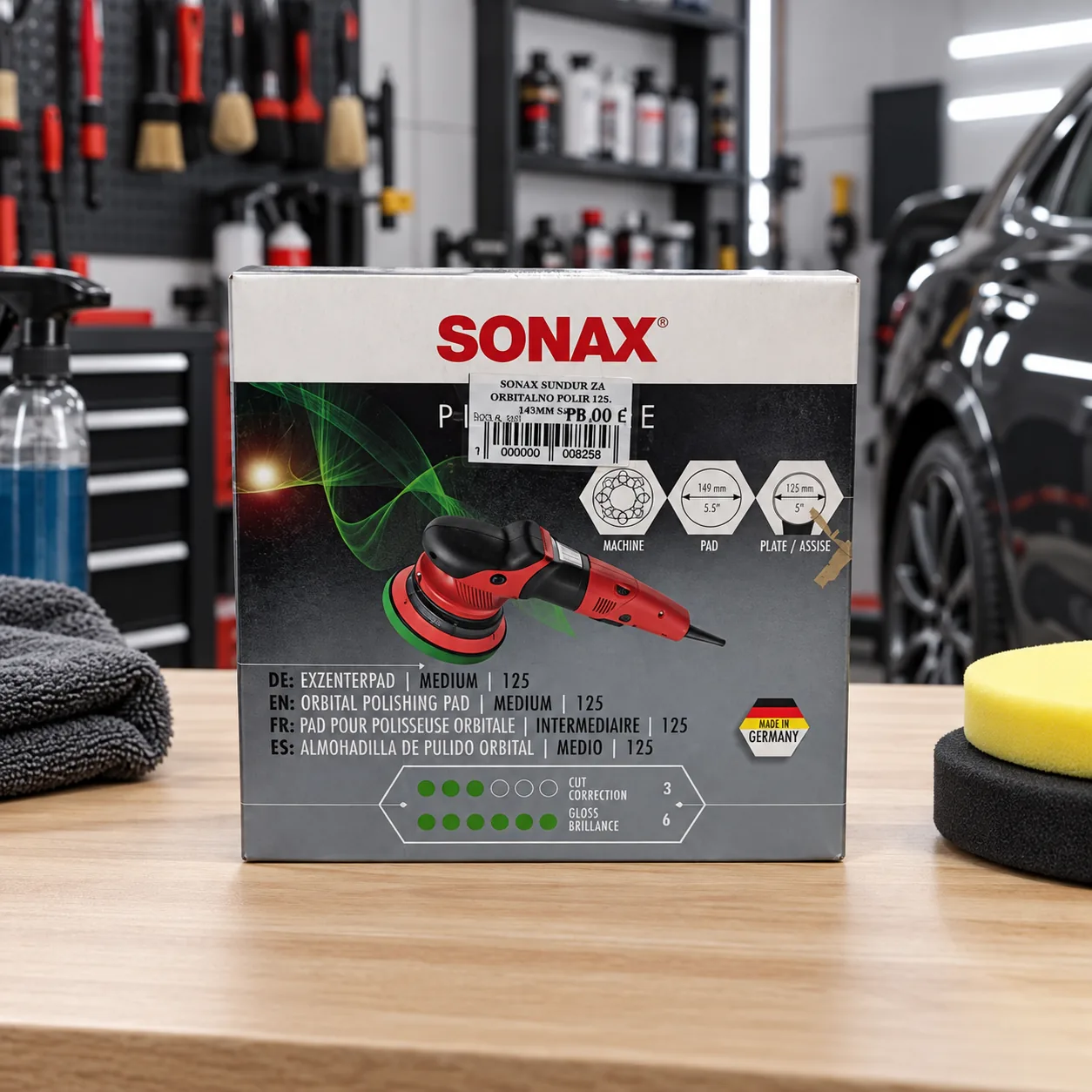 SONAX Profiline orbitalni jastučić Medium 125