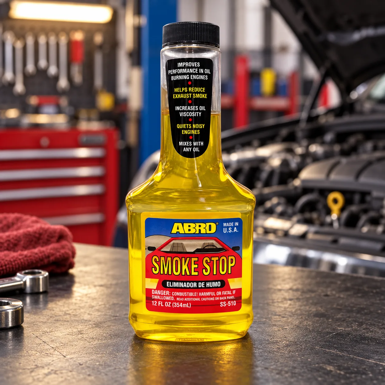 ABRO Smoke Stop – aditiv, 354 ml