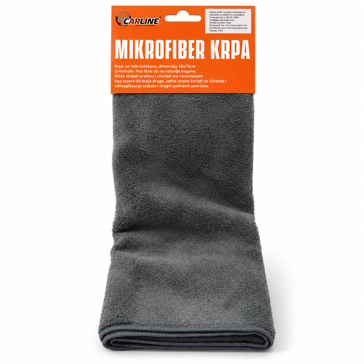 CARLINE mikrofiber krpa 35 × 75 cm – tamnosiva