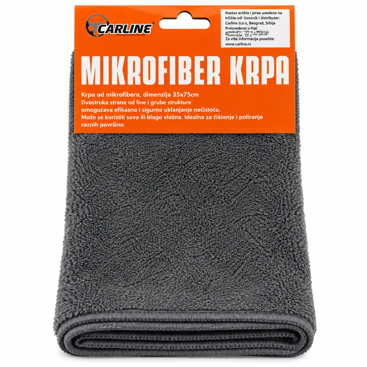 CARLINE mikrofiber krpa 35 × 75 cm – tamnosiva