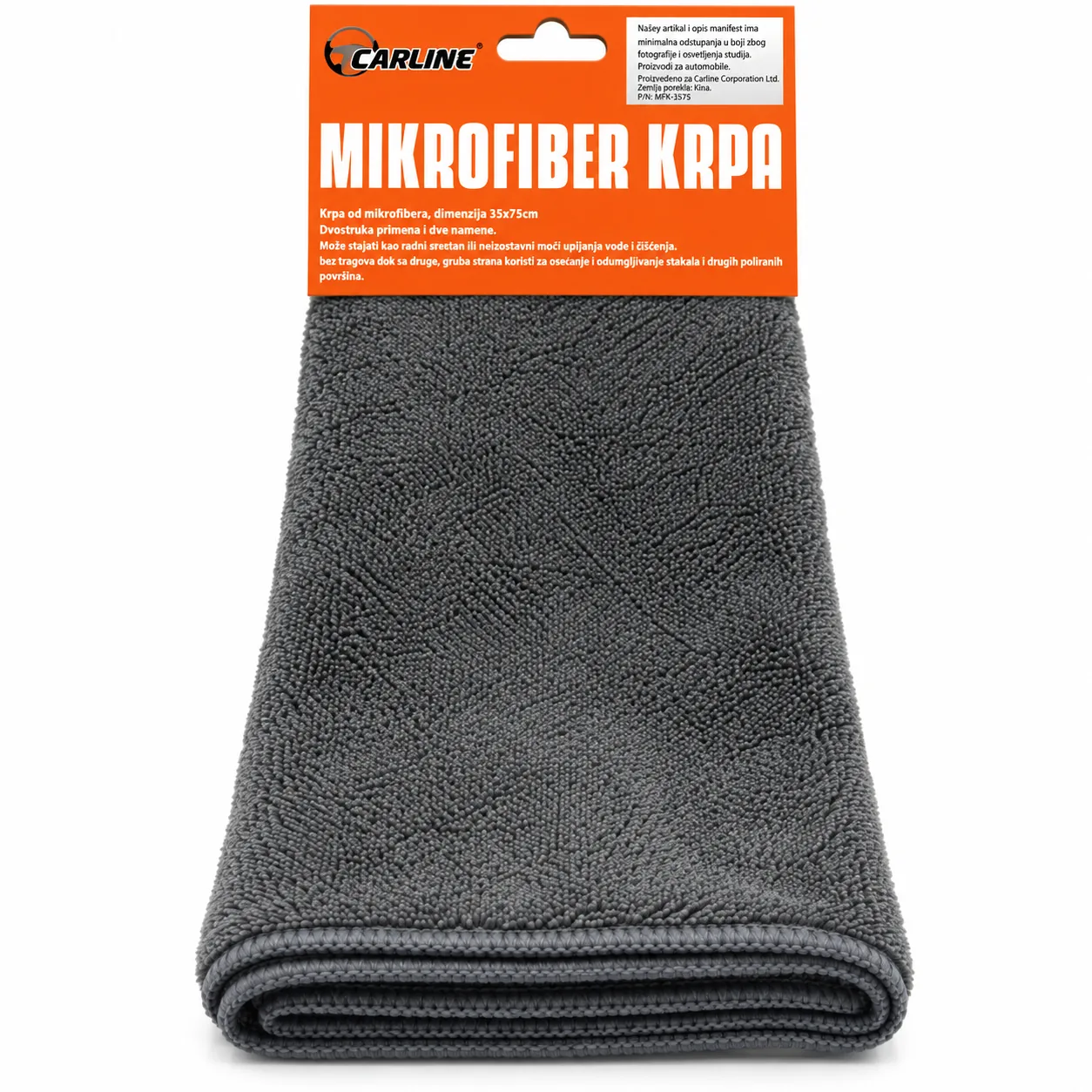 CARLINE mikrofiber krpa 35 × 75 cm – tamnosiva