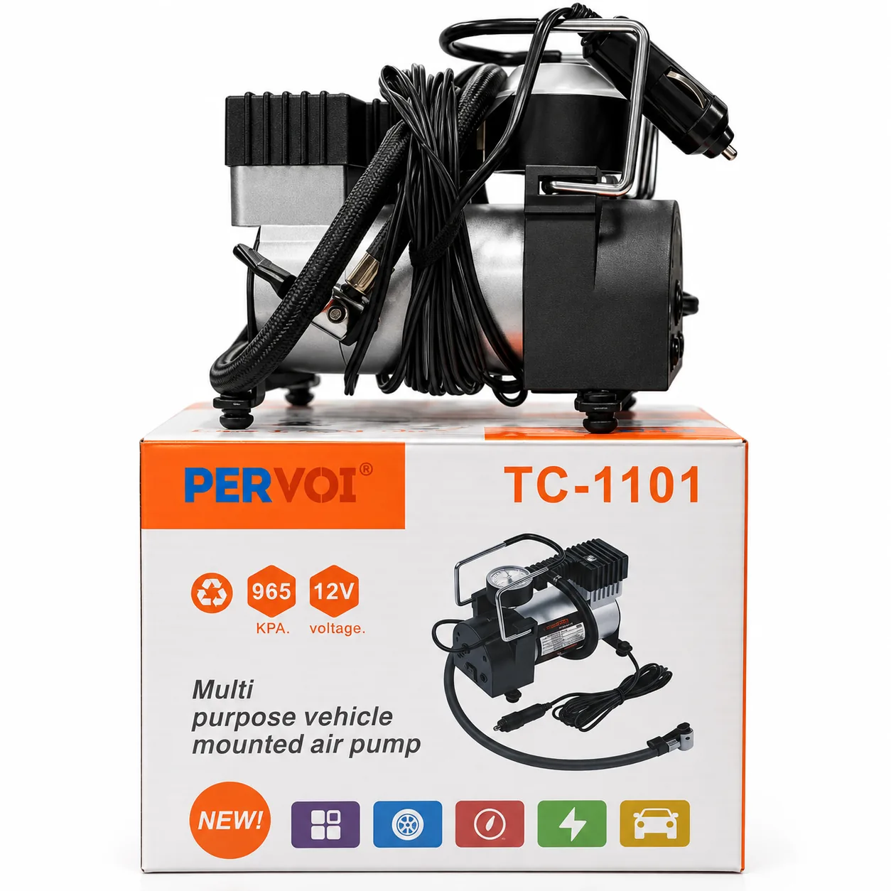 PERVOI TC-1101 prenosna pumpa za vazduh, 12 V