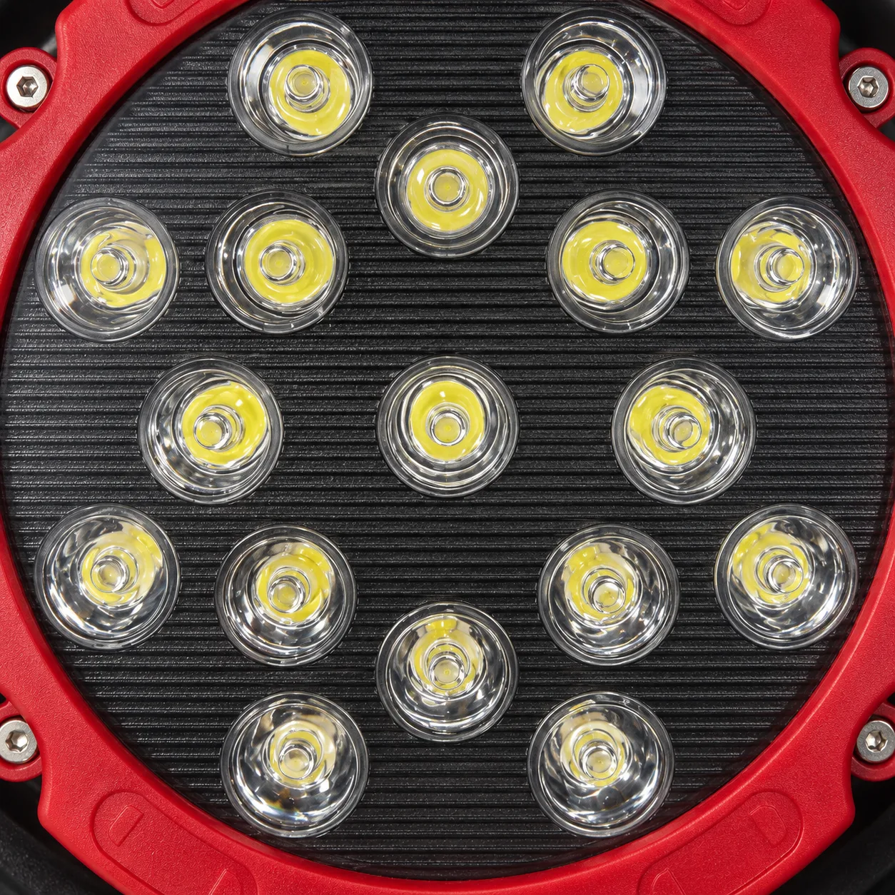 LED radni reflektor – okrugli sa crvenim okvirom