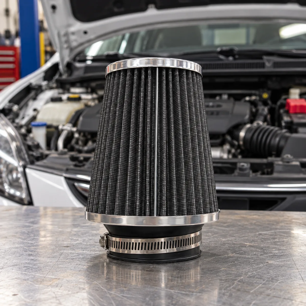 Konusni filter vazduha Racing – crni