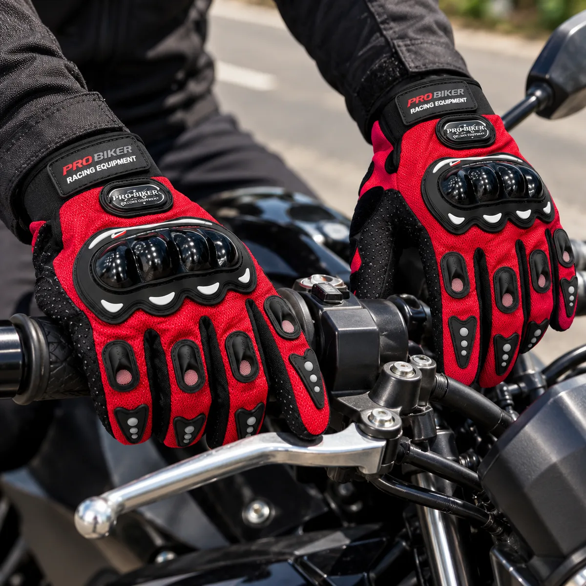 Motociklističke rukavice PRO BIKER – crvene