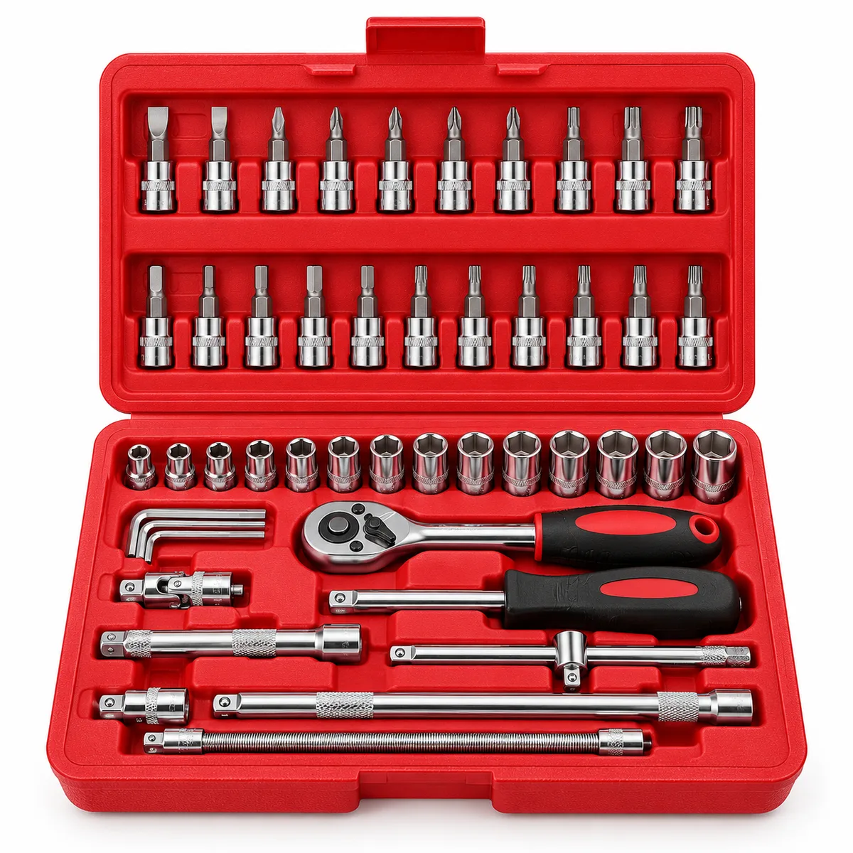 Set alata 46 djelova – crveni kofer