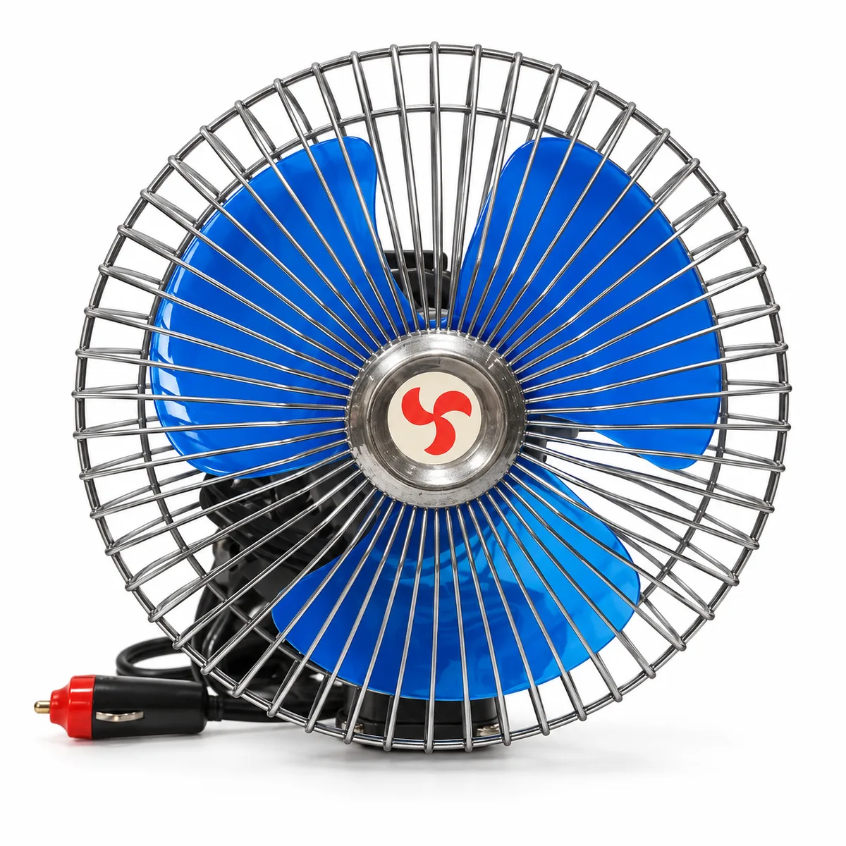 Ventilator za auto – plavi, metalna mreža