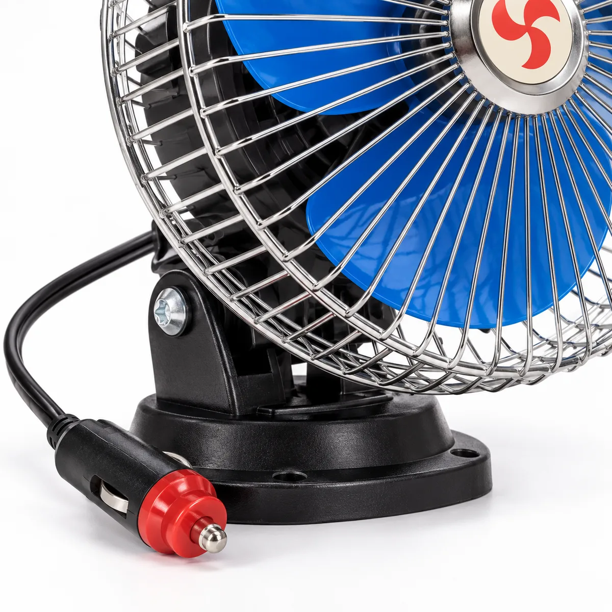 Ventilator za auto – plavi, metalna mreža