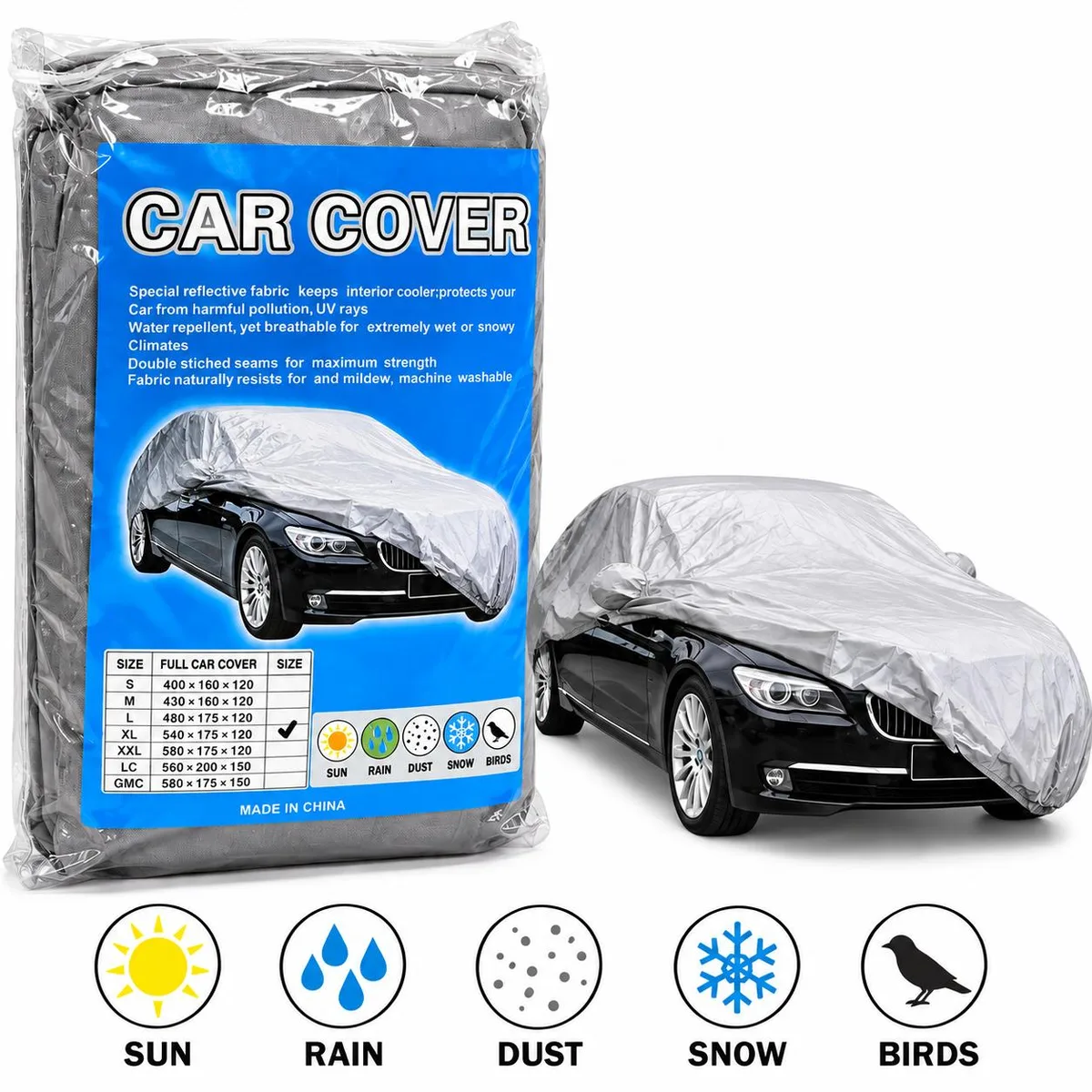 Cerada za automobil – siva